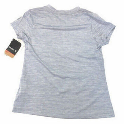 Reebok Girls "Love More Than Ever" Graphic Tee Size X-Large Spacedye Gray NWT