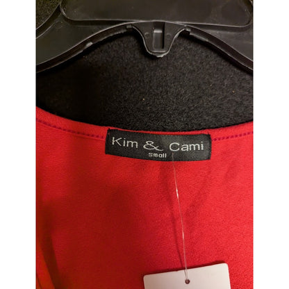 Kim & Cami Size Small Cold Should Hot Pink Blouse short sleeve top