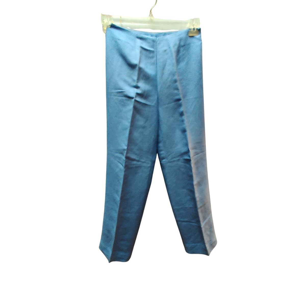 Emma James 4P Flat Front Side Zip No pockets Linen Pants High Waist Hem detail