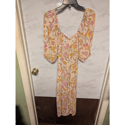 NEW TOPSHOP Topshop Floral Cutout Midi Dress Size 2 Extra Small