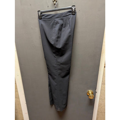 Alex Marie Navy Blue Pinstripe trouser Career Size 2P boot cut flat front