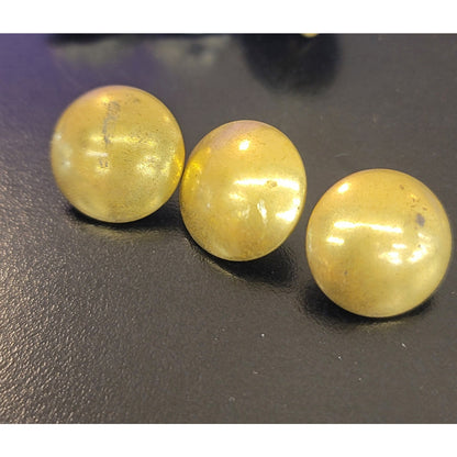Set of 3 Antique H.B. & Cie Paris Gilt Brass Ball Buttons French Military Hussar