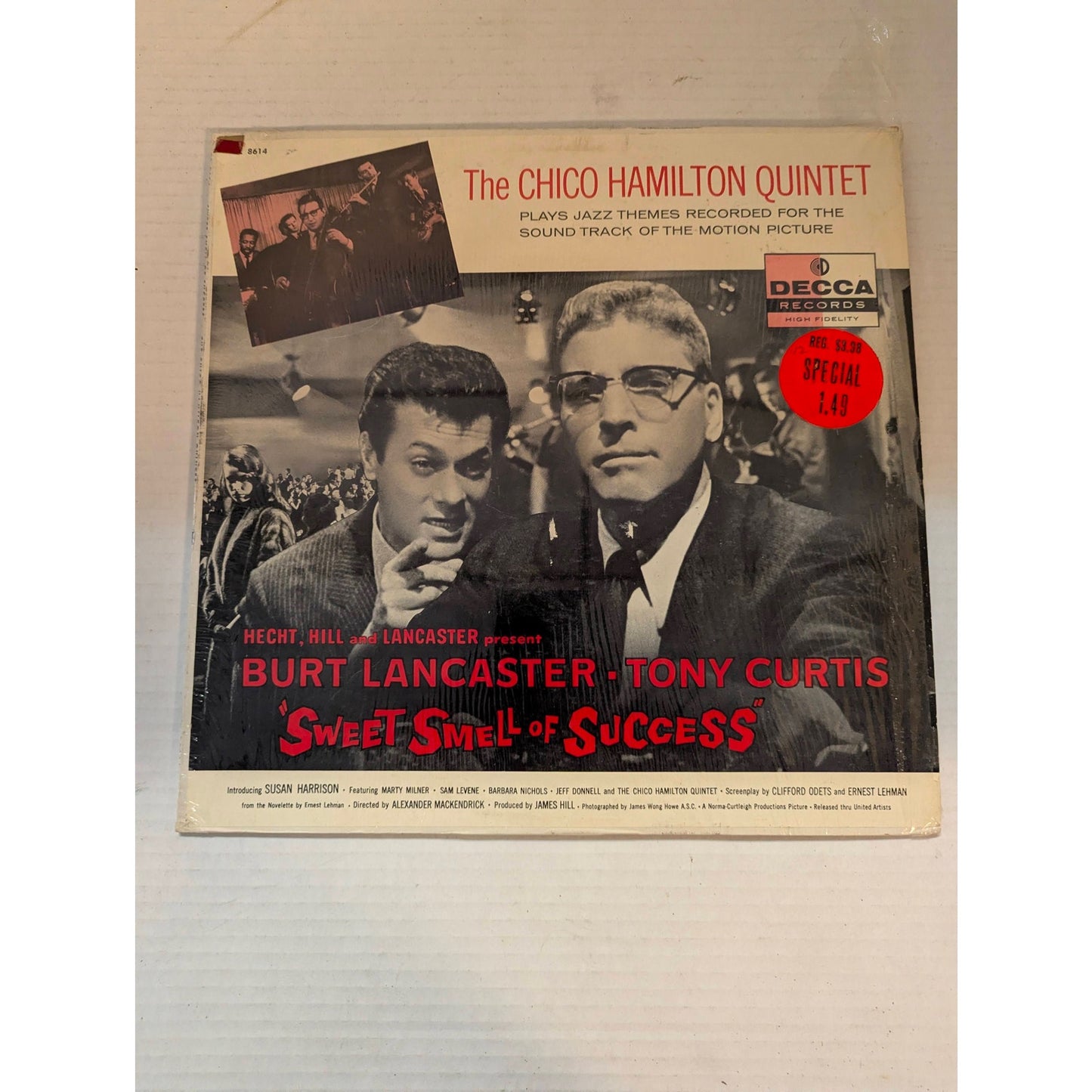 Chico Hamilton Quintet Sweet Smell of Success Decca DL 8614 Vinyl LP