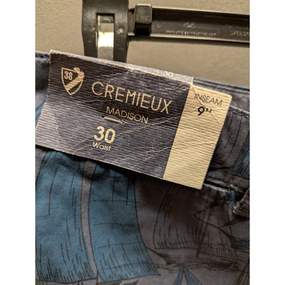 Cremieux Madison Men's Montauk Collection Sailboat Printed Shorts NWT Size 30