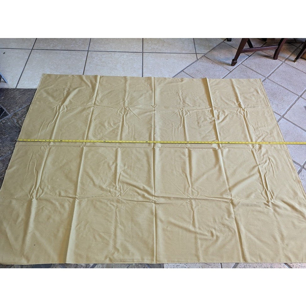 Vintage HARVEST gold oblong rectangle tablecloth 77" x 58.6" rolled edge