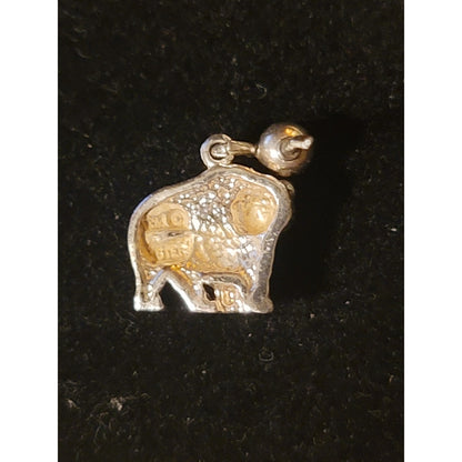 Vintage Sterling Silver Bear Dangle Earrings Pierced Drop Motif Jewelry Kodiak