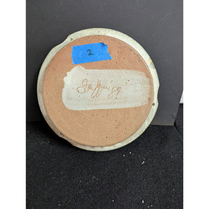 George Griffin Pottery, Sopchoppy Florida Handmade Art Pottery Bread Plate 7.5"