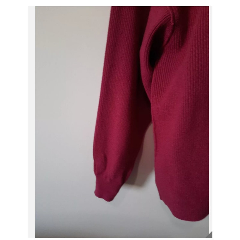 Free People Pullover Turtleneck Sweater Berry Crush Size LARGE Softly Structured