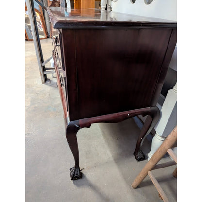 Secondhand Sandies: Federal Style Mahogany buffet Sideboard Petite Wood Queen Anne Legs