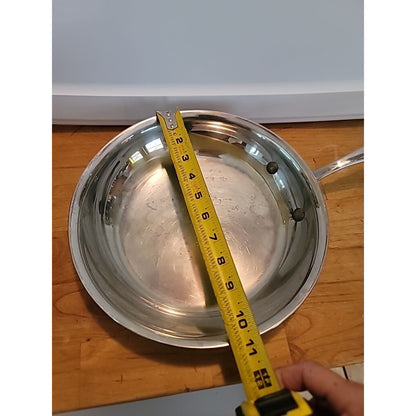 Club Pro Cuisine Frying Pan cookware Stainless Steel copper bottom 10”