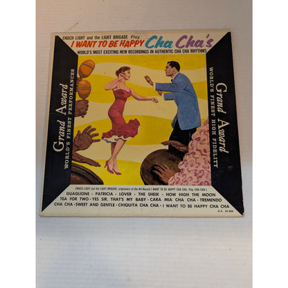 Vintage I Want to Be Happy Cha Cha's Grand Award G.A. 33-360 Vinyl LP
