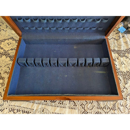 Vintage Holmes & Edwards Wooden Silverware Chest Upcycle project jewelry stash