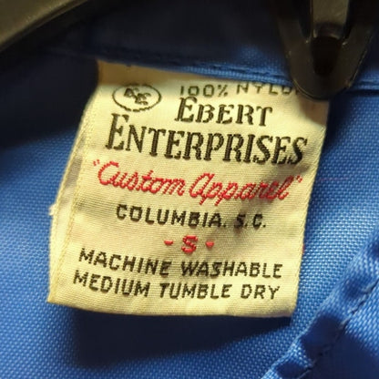 Vintage Nylon Ebert Enterprises Small Blue windbreaker country market full zip