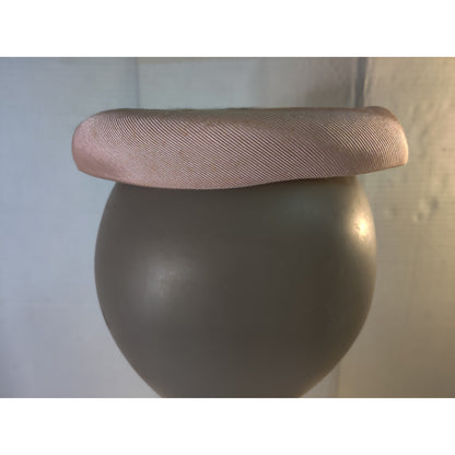 Christine Original Ring Hat NO Mesh Veil Pink Ring Cloth Vintage 6.6"