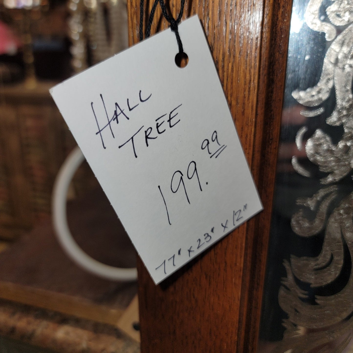Secondhand Sandies: hall tree foyer coat rack umbrella stand shelf