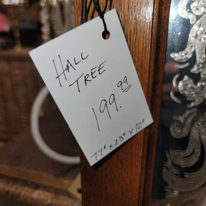 Secondhand Sandies: hall tree foyer coat rack umbrella stand shelf
