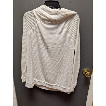 caslon cowl neck waffle knit tunic top ivory cloud Turtleneck Sweater XL
