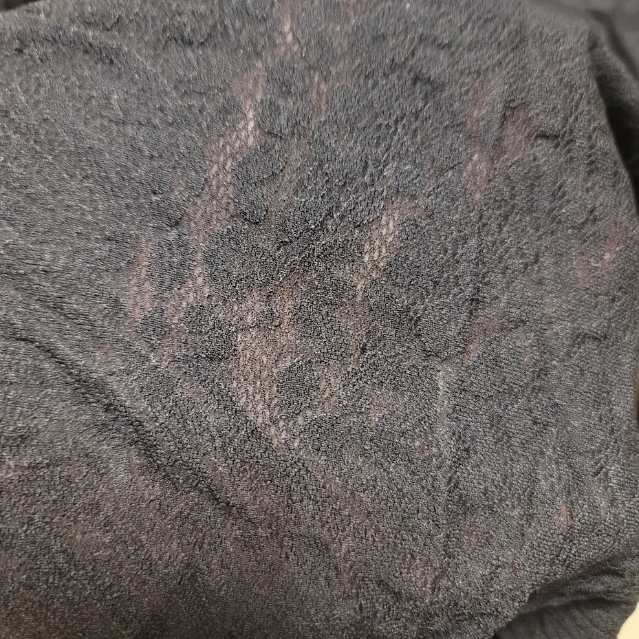 Good American Brushed Animal Print Mesh Bodysuit NWT Size 4 Long Sleeve Black