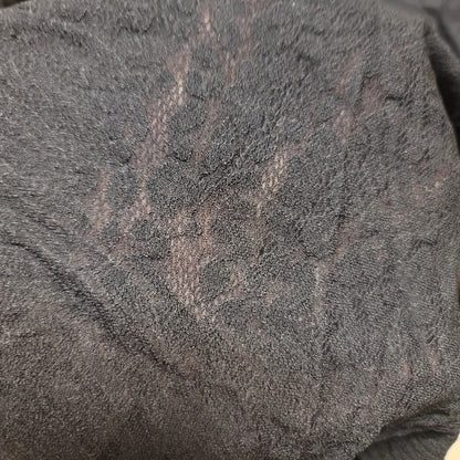 Good American Brushed Animal Print Mesh Bodysuit NWT Size 4 Long Sleeve Black