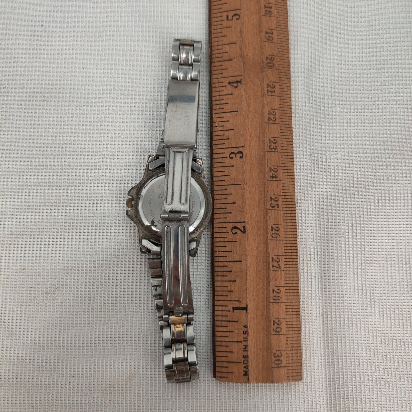 Vintage Milan Stainless Steel Watch Two-Tone Gold Silver Ladies Timepiece