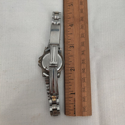 Vintage Milan Stainless Steel Watch Two-Tone Gold Silver Ladies Timepiece