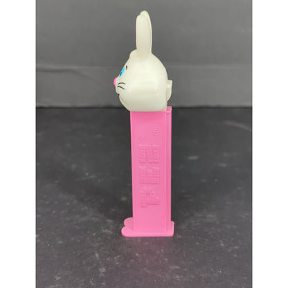 1998 Vintage Easter Bunny Pez Dispenser Pink Stem Collectible