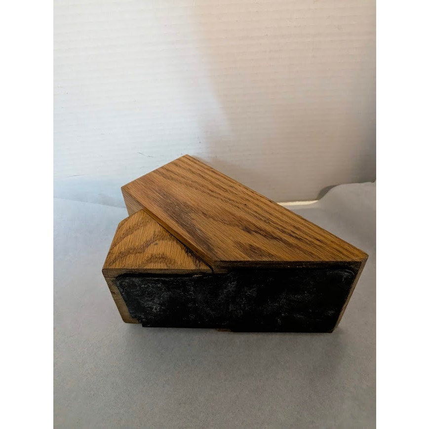 Cutco Oak Wood Knife Block | Vintage 10-Slot Kitchen Knife Holder