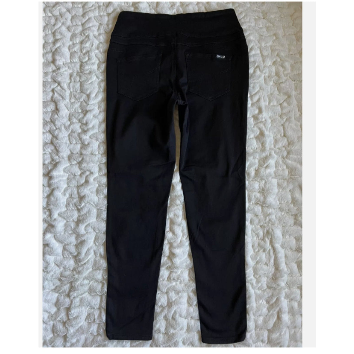 Seven7 Women's Size 22W ULTRA HIGH RISE LEGGING PULL ON TUMMY TONER Black Pants