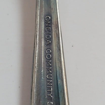 ONEIDA community silverplate Ladle and serving fork GENTLE ROSE pattern
