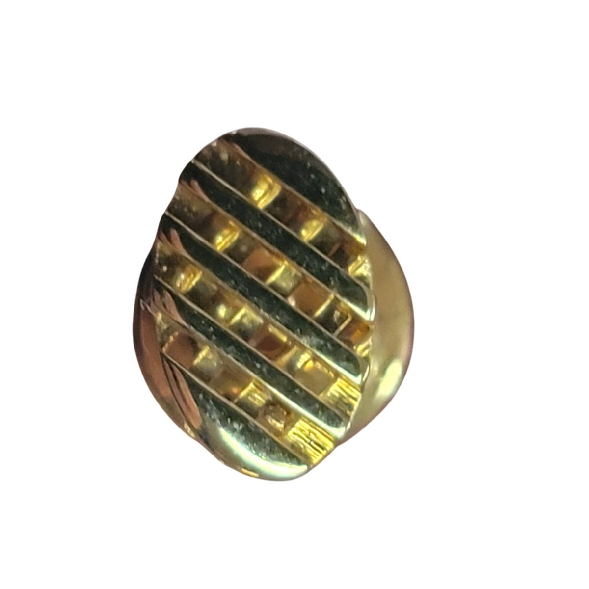 Vintage MCM style Gold Tie tack Abstract Modernist Design Crosshatch Openwork