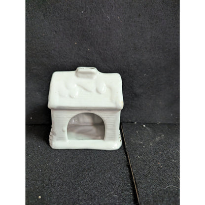 Vintage J.S.N.Y. Ceramic Christmas Village House Tea Light Holder