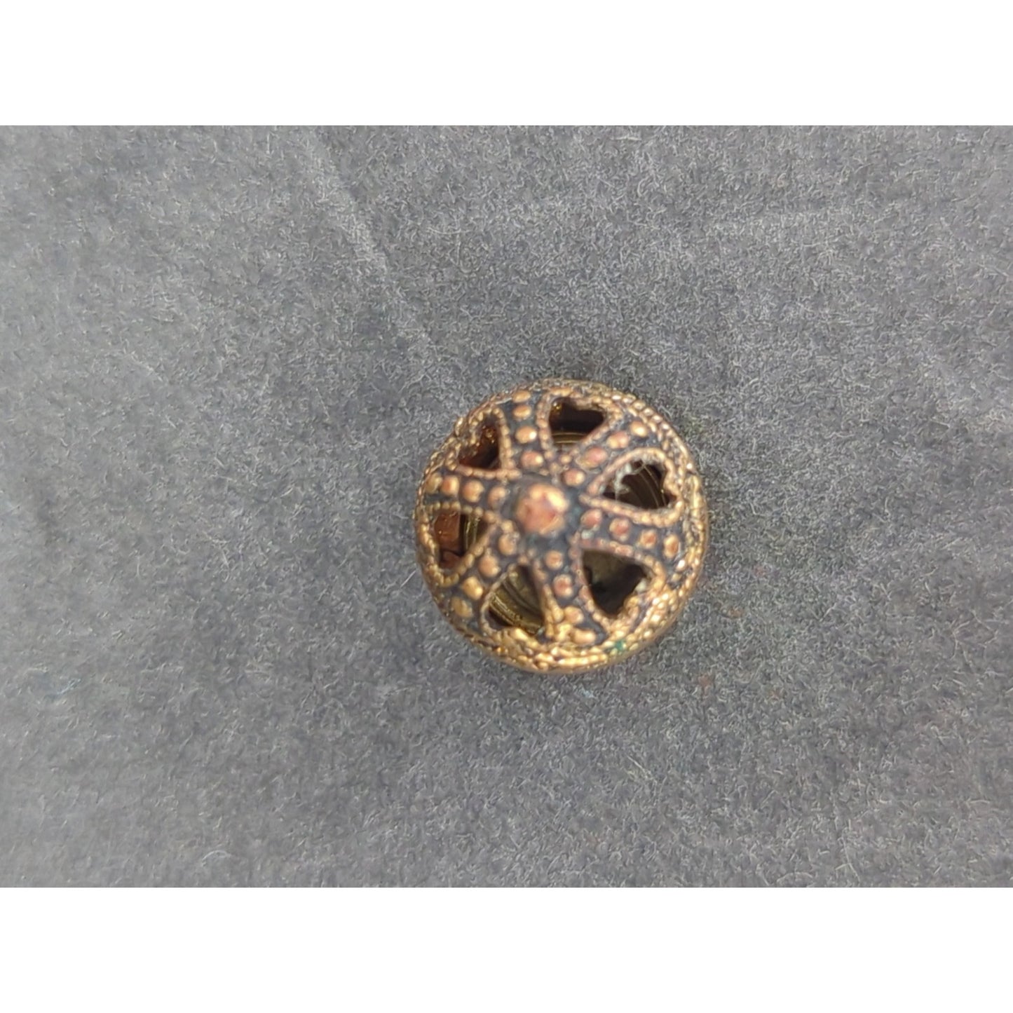 LOT FF of 10 Antique Vintage Victorian Brass Mixed Materials Buttons ESTATE FIND
