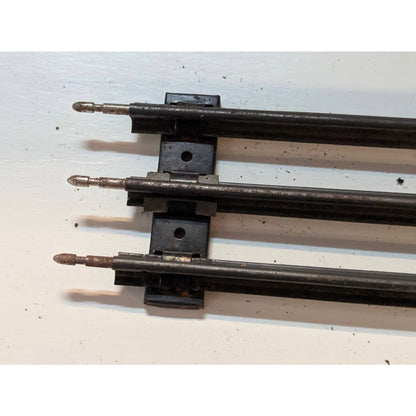 Lionel Vintage O Gauge Model Train Straight Track Sections Set of 3