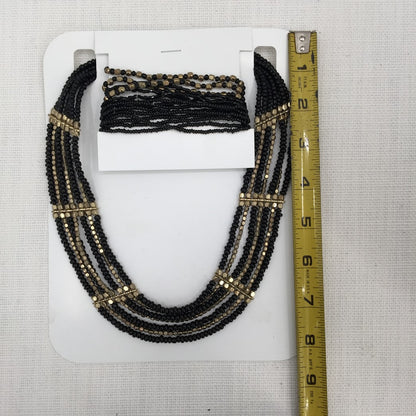 Custom jewelry box Charcoal floral and gold accents Necklace Ring