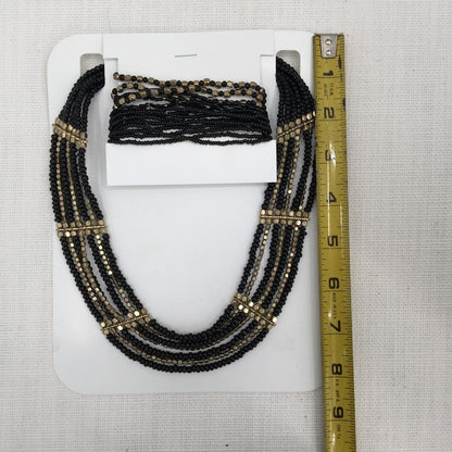 Custom jewelry box Charcoal floral and gold accents Necklace Ring