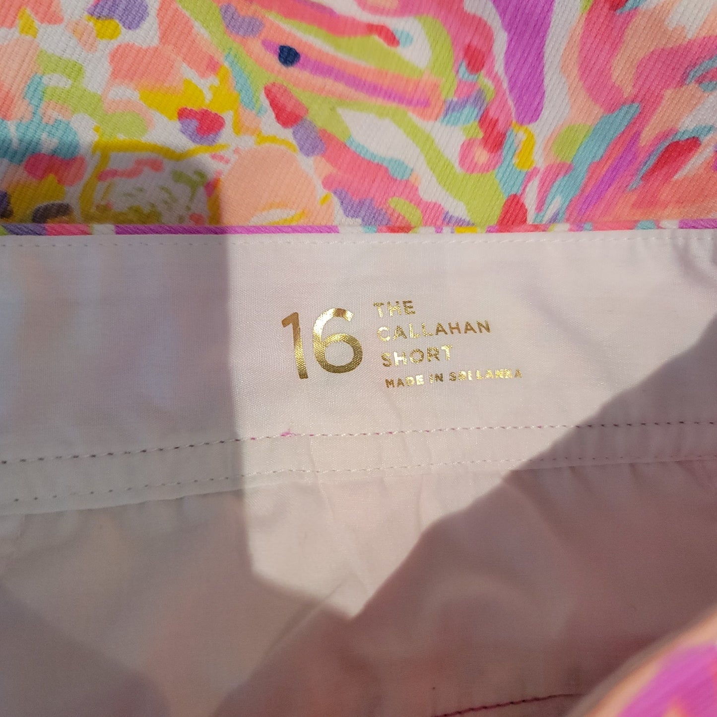 Lilly Pulitzer Short Callahan womens Size 16 Sunseekers Amethyst