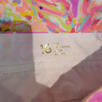 Lilly Pulitzer Short Callahan womens Size 16 Sunseekers Amethyst