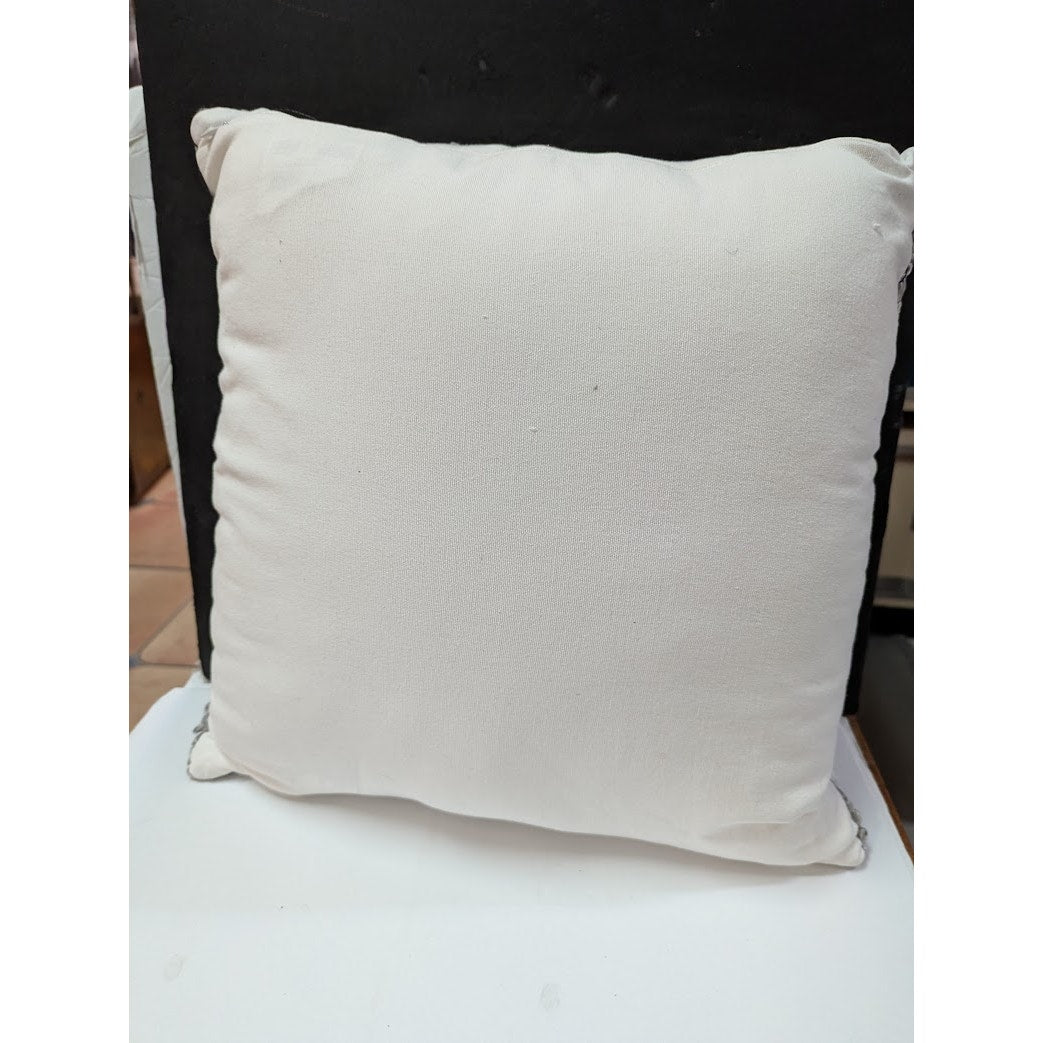 Murmur  Embroidered Throw Hand woven New $126.00 Linen Pillow 15"x15" w/ Insert