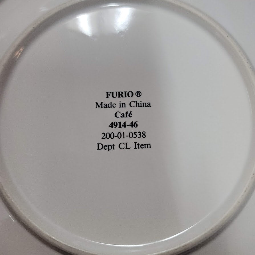 Sango Furio CAFE PARIS BREAD Plate 8" 1994 Vintage USED Two Women SET 4