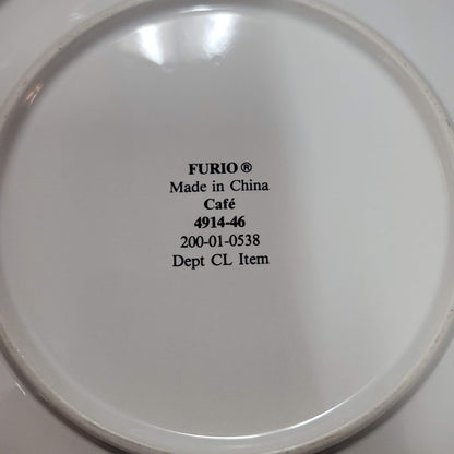 Sango Furio CAFE PARIS BREAD Plate 8" 1994 Vintage USED Two Women SET 4
