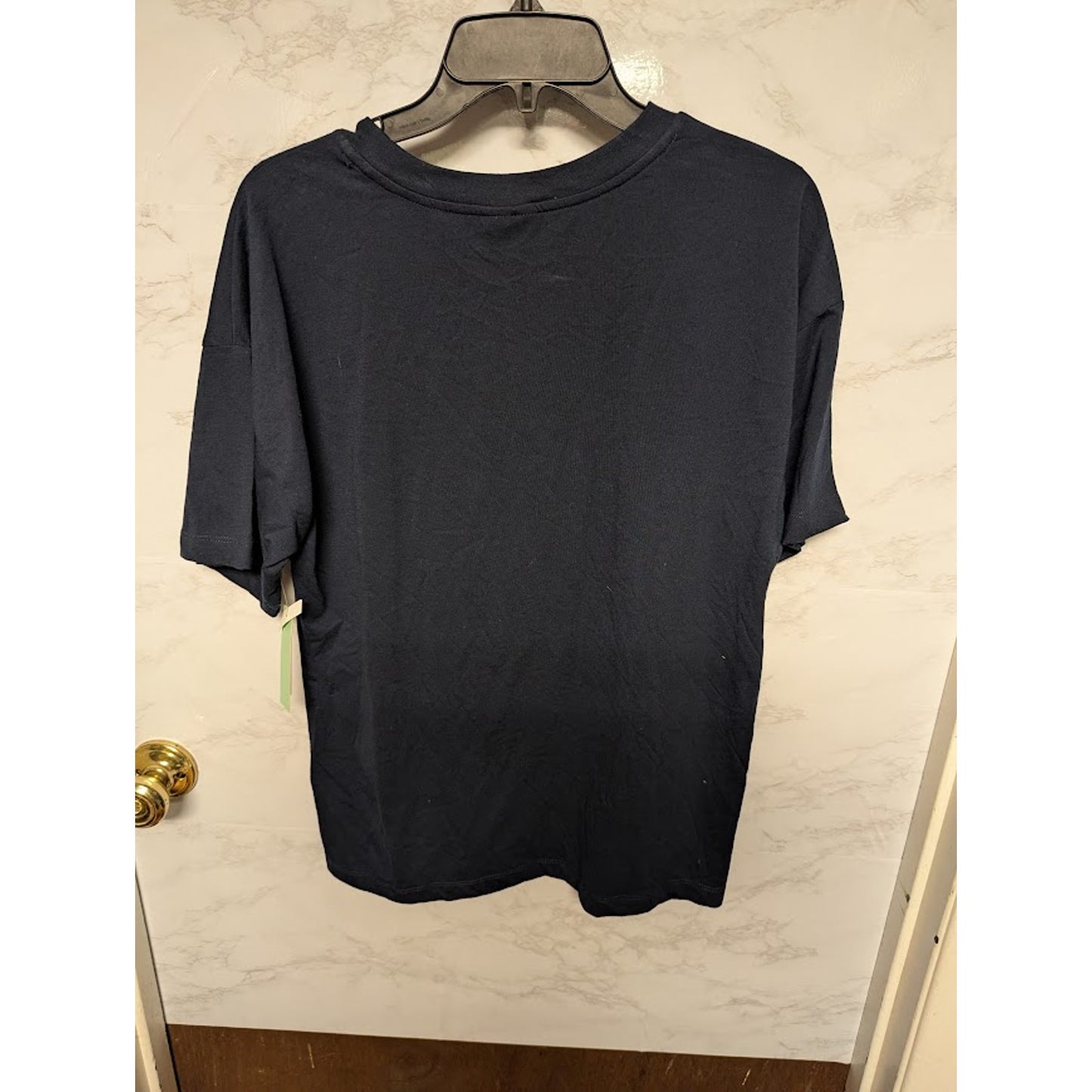New ABOUND Open Book Club SMALL Short Sleeve Navy Blue Graphic Crew T-Shirt