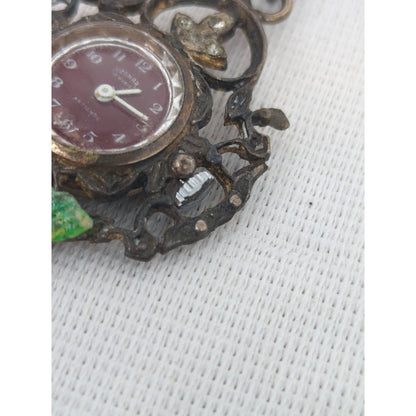 Negmar 17 Rubis Antichoc Brooch Lapel Pin Watch Timepiece Untested Swiss Made