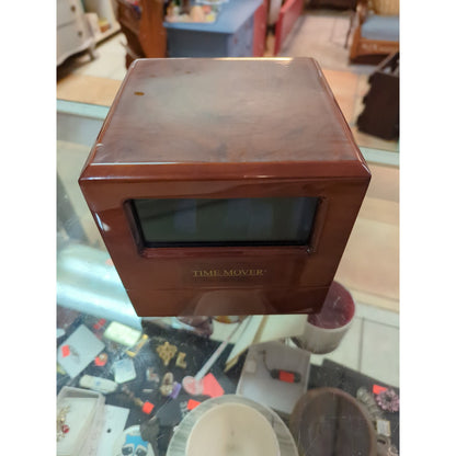 Elma Time Mover Winder Box USED no cord watch timepiece pocketwatch Mahogony