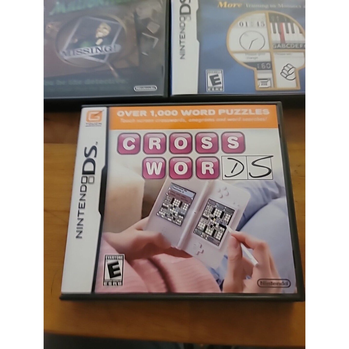 3ds Game Lot ZENSES, SCRABBLE, BRAIN AGE 2, CROSSWORDS, MYSTERY CASE MILLIONHEIR
