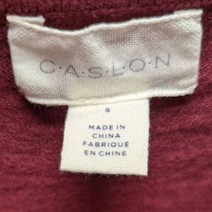 NEW Caslon Size Small Turtleneck long sleeve Burgundy long sleeve Cowl Neck