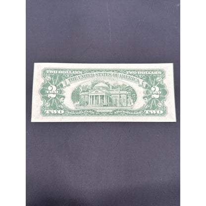 Paper Currency Bank Note USA Paper Money  $2 Series 1963 red seal