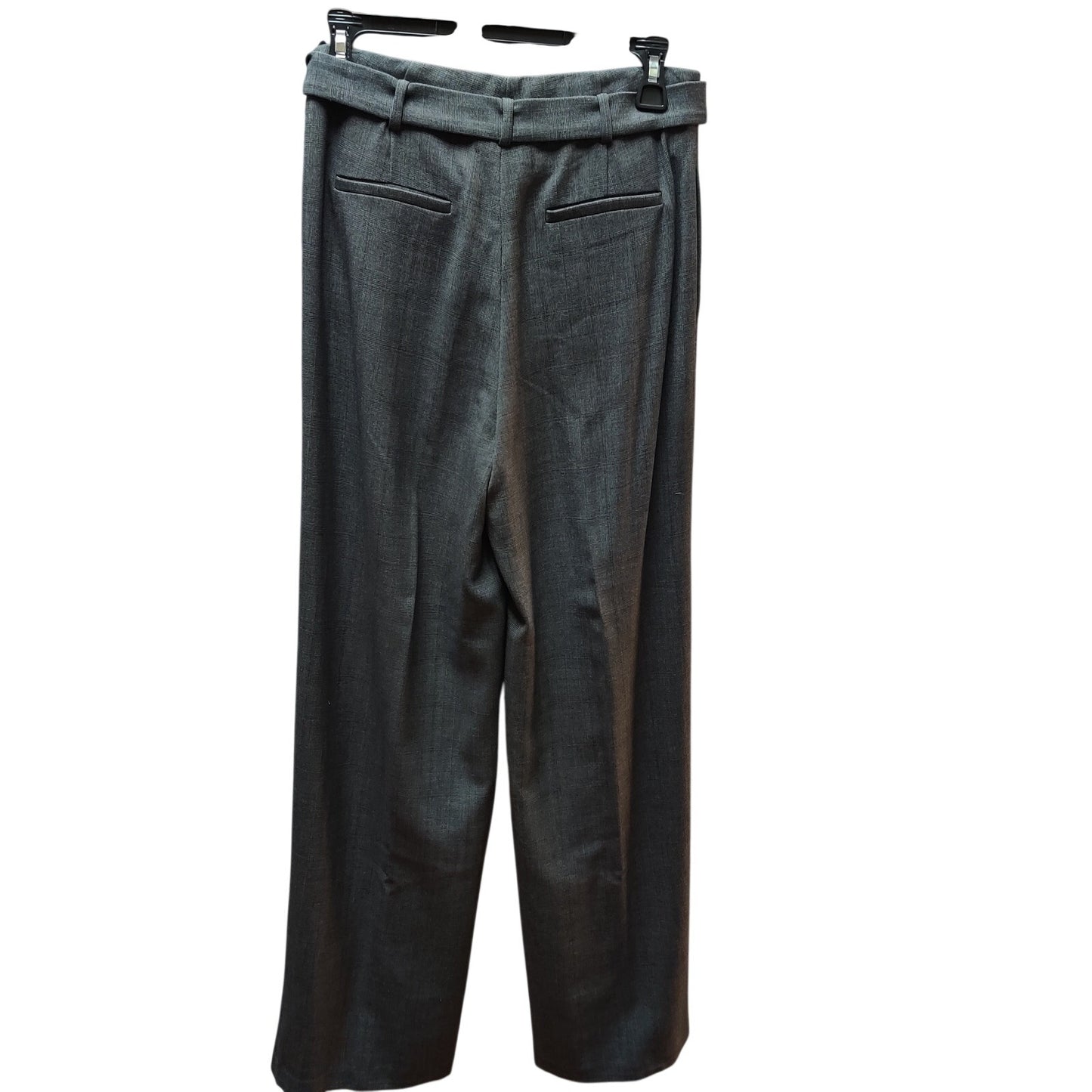 Antonio Melani Pleated Trousers NWT 2 High Waist Wide Leg Grey Plaid career belt