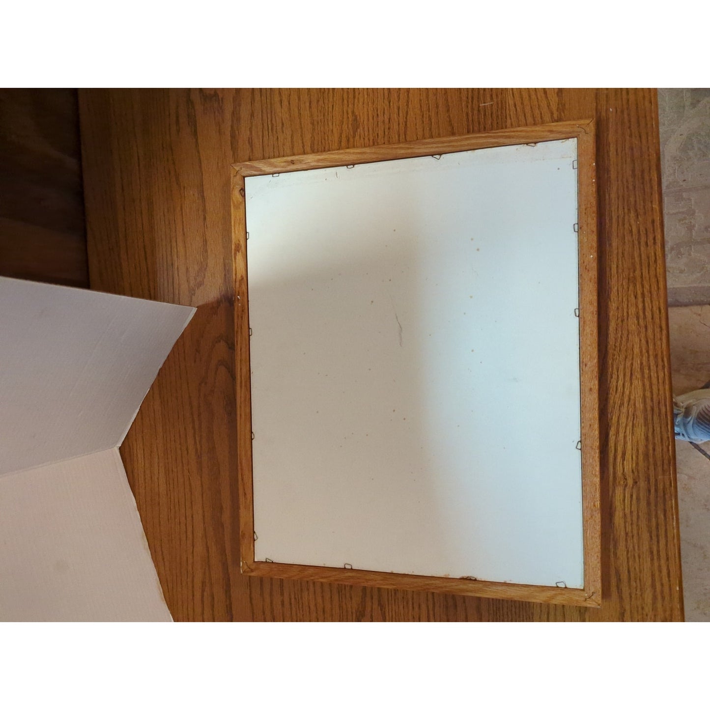 John E. Helms Jr. titled Hastings Fla. I #45/200 Oak Frame Glass Lit