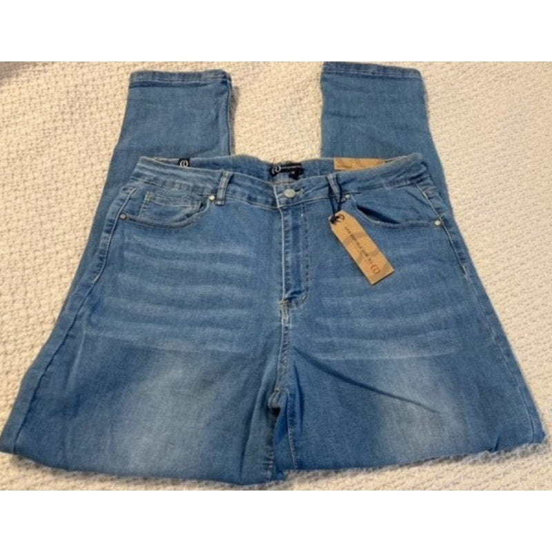 NWT One Republic For All Five-Pocket Denim Boyfriend Jeans Pants Size 14 in Blue