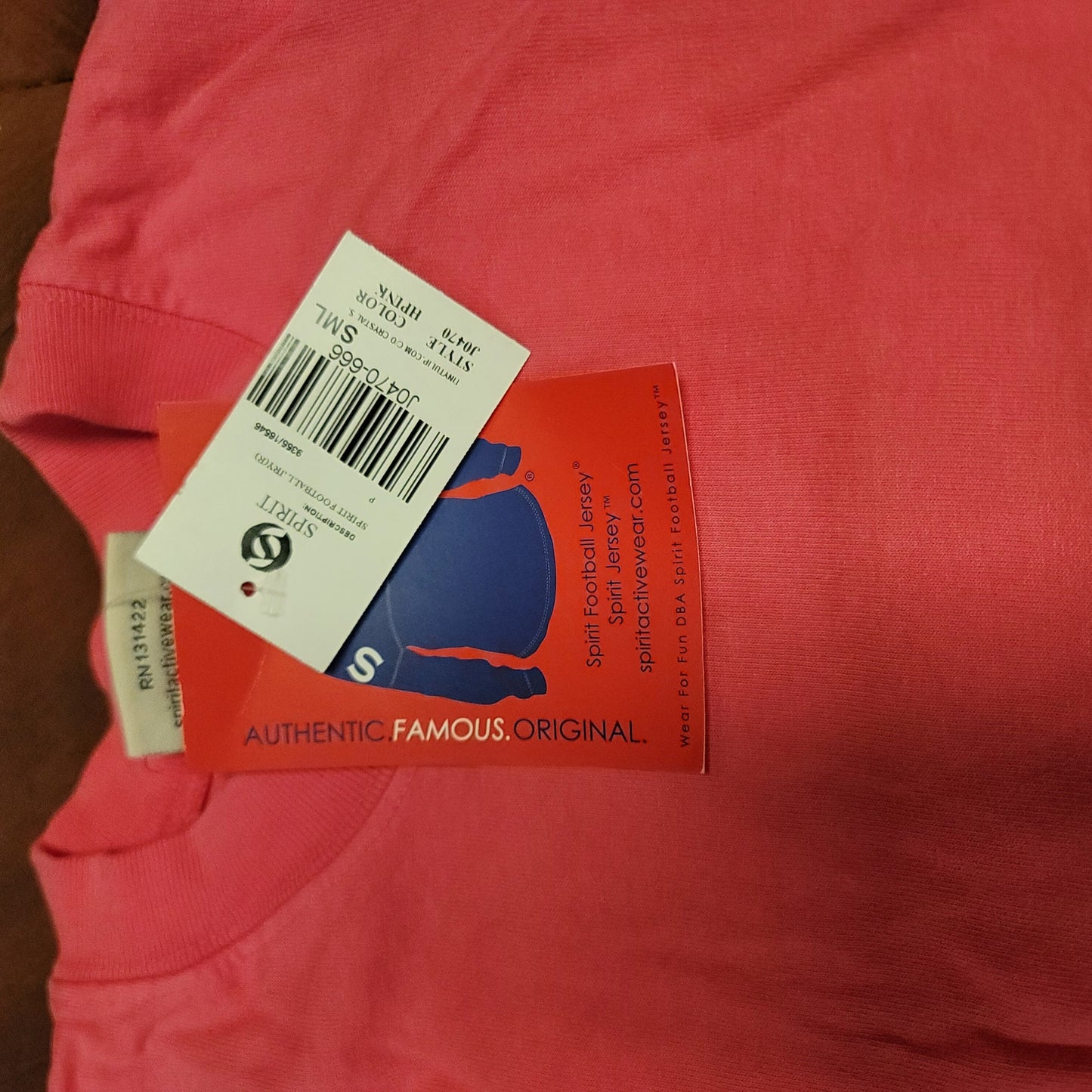 Spirit NEW Pink long Sleeve Round hem SMALL T-shirt Spellout  back SOUTHERN GIRL
